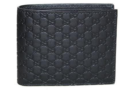 Gucci Wallet Black Men's Leather Microguccissima Soft Mod.